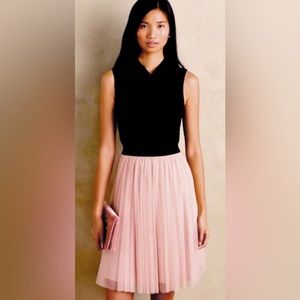 Anthropologie | HD in Paris Darla Tulle Fit n’ Flare Dress Black & Ballet Pink